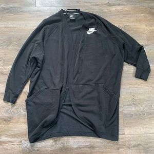 Nike black 3/4 sleeve cardigan 2x plus